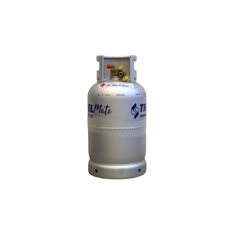 ALUGAS Travel Mate Tankflasche 27,2 Liter mit Multiventil (BE, CH, FR