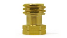 DREHMEISTER Adapter for USA Gas Regulator to German Propane Cylinder 3/8" Type 1 QCC (ACME) -> G.12 W21,8 x 1/14 LH
